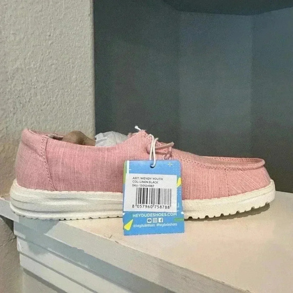 Hey Dude Wendy Youth Linen Black 130124987 - Kids Youth Sz: 2 - Picture 5 of 10